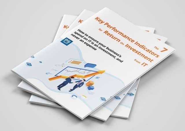 The 7 KPIs for ROI from IT guide front cover