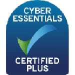 Cyber Essentials Certified Plus logo with blue and green colors