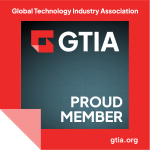 GTIA logo with 'Proud Member' text on a red background